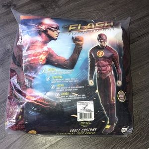 The Flash Fastest Man Alive DC. Adult Costume Standard Size